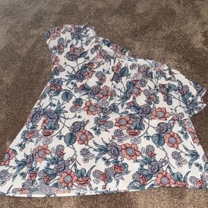 Lilyful Floral One-Shoulder Top